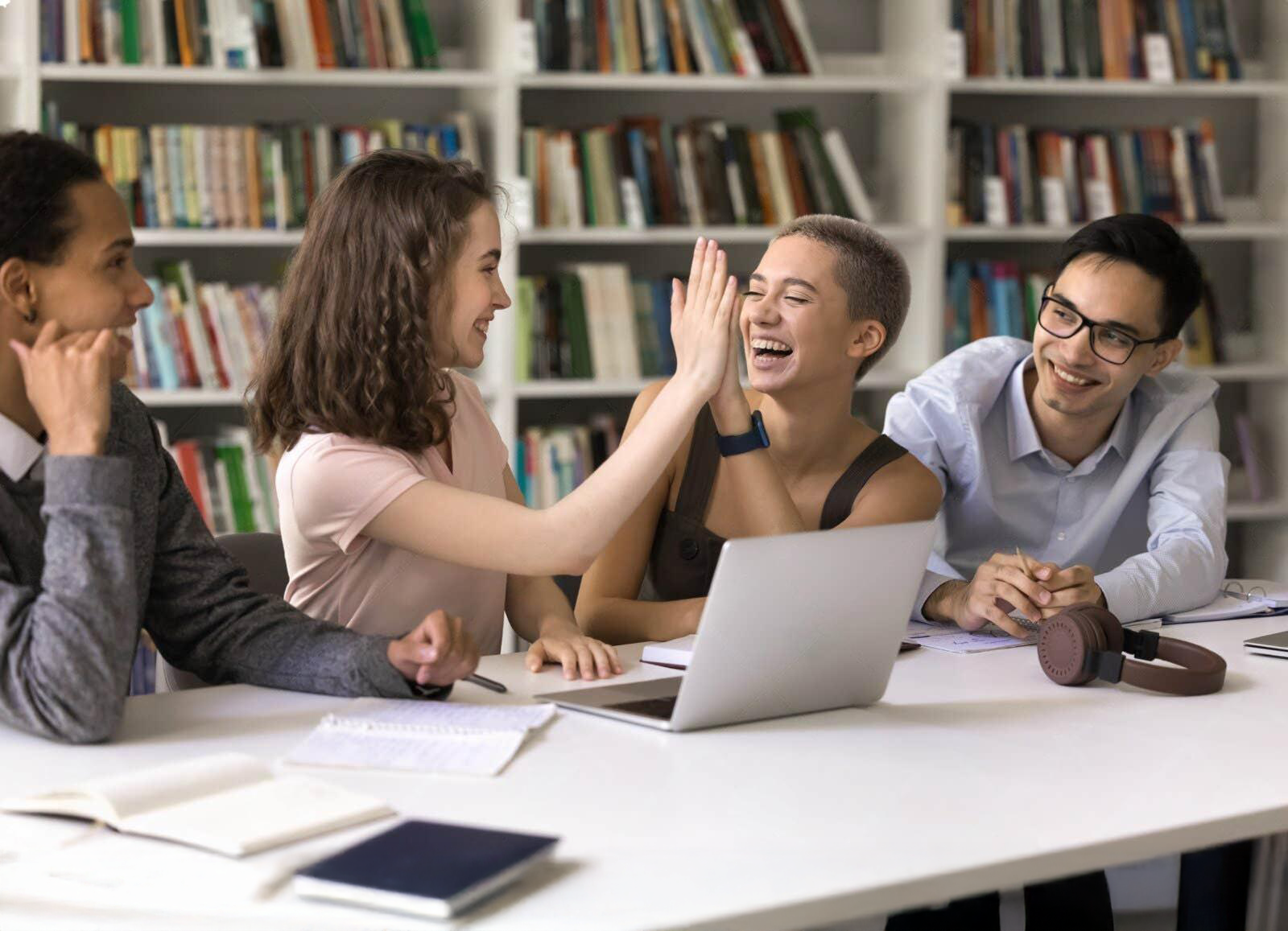 Students learning